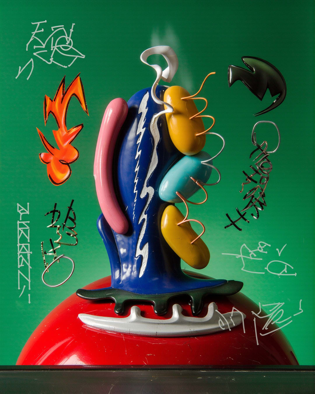 figure artwork - bloom, spore, plant