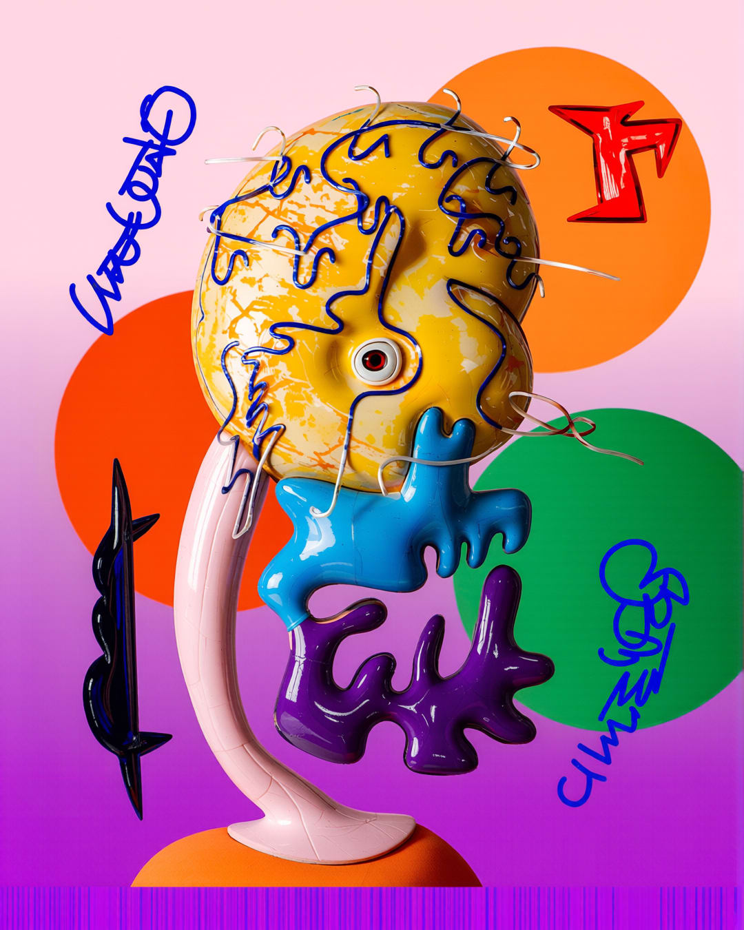 figure artwork - husk, shell, mineral