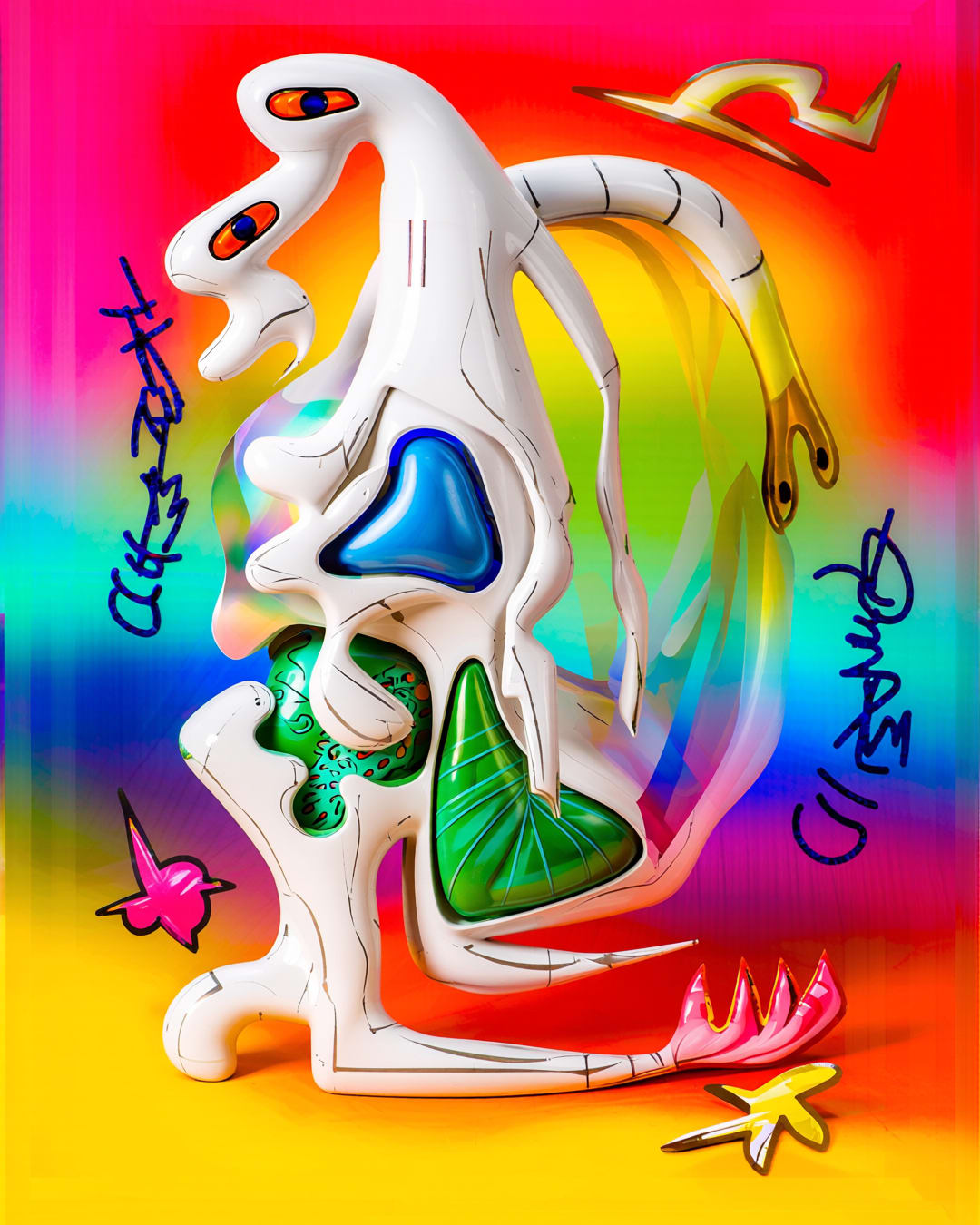 asemic artwork - asemic, mark, trace