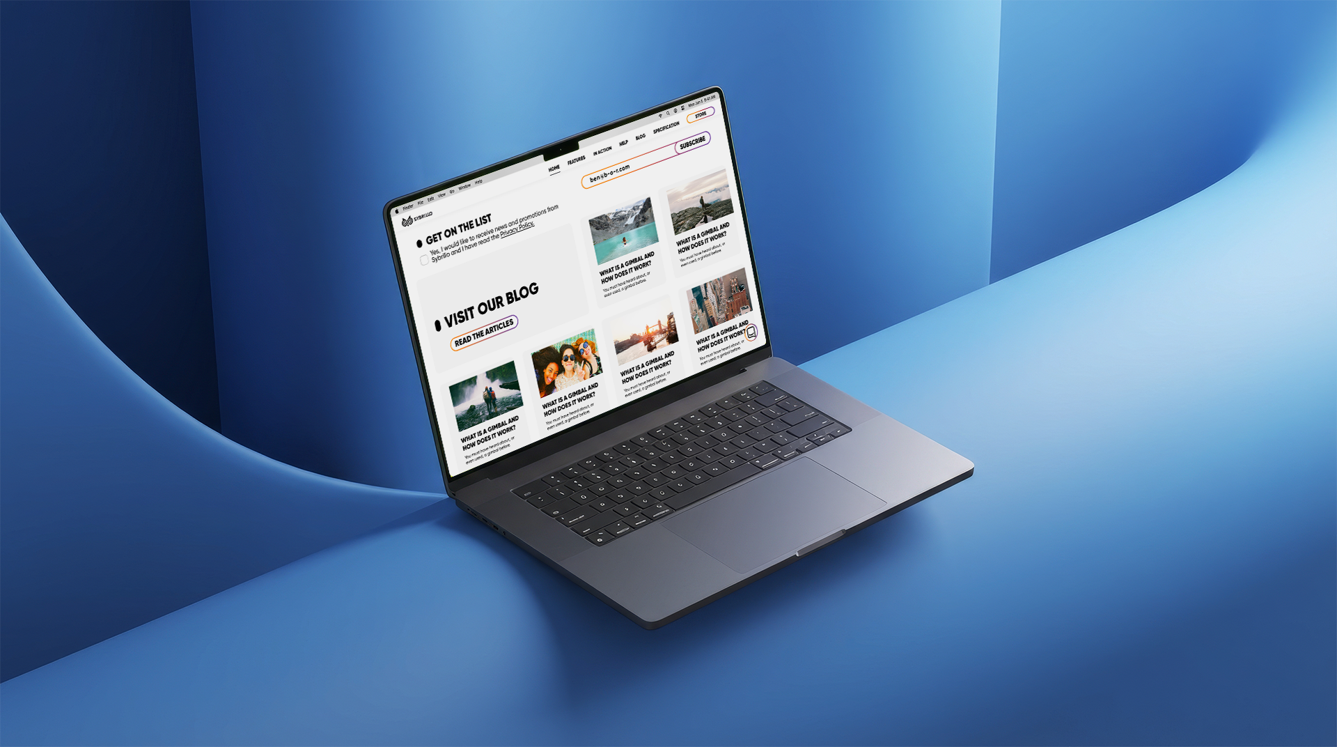 Sybrillo website design