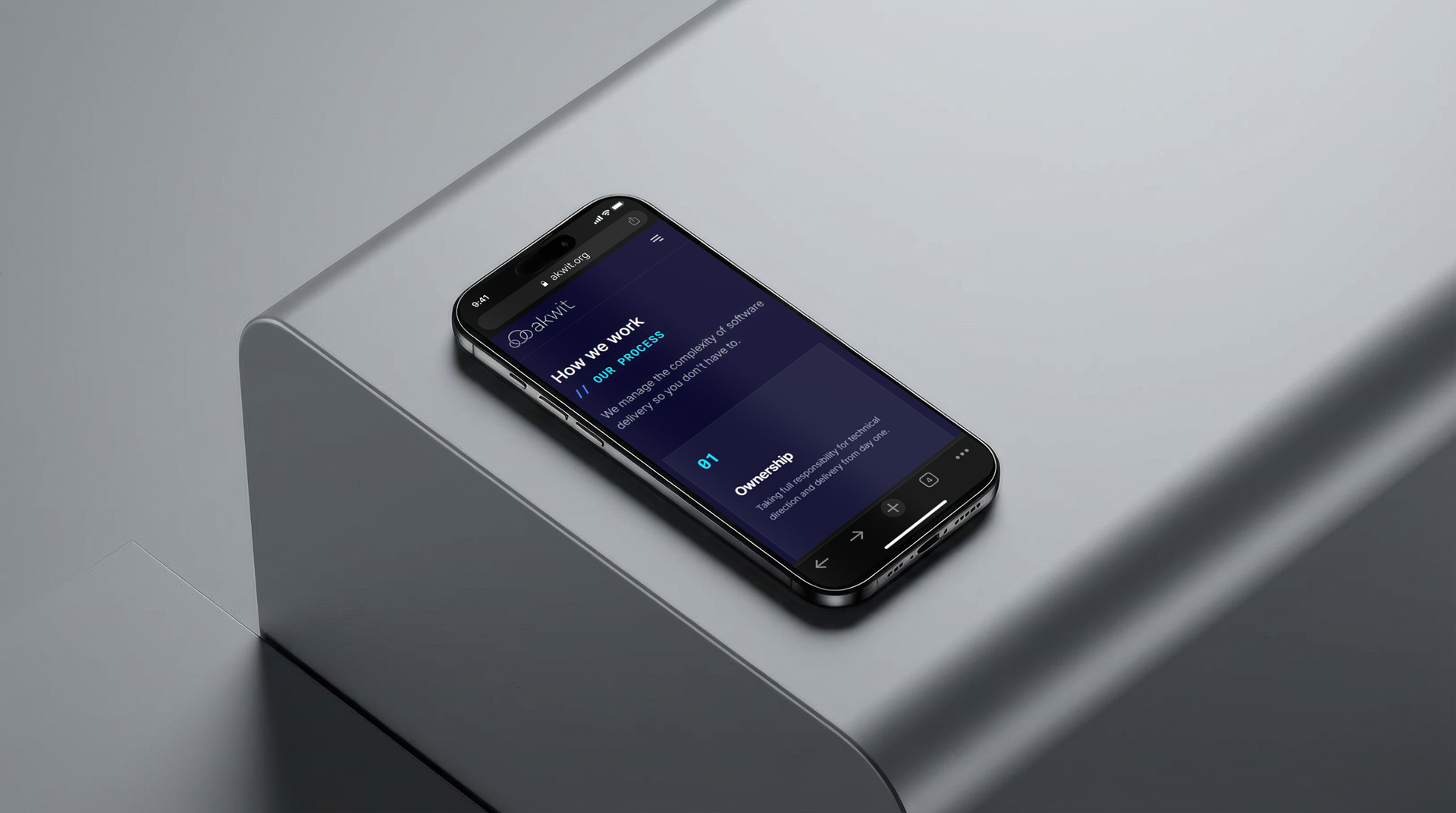 Akwit mobile mockup
