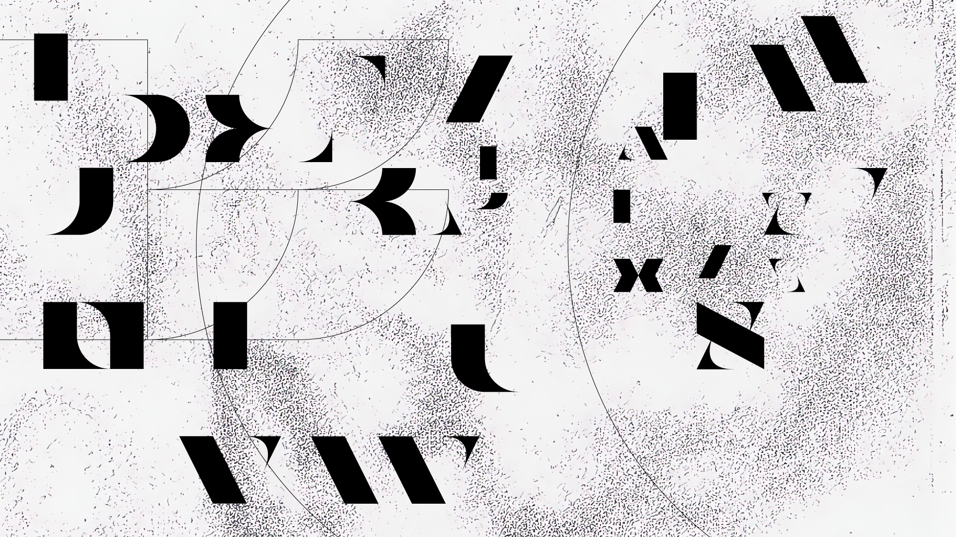 Alessandra and Lange typographic exploration - deconstructed letterforms