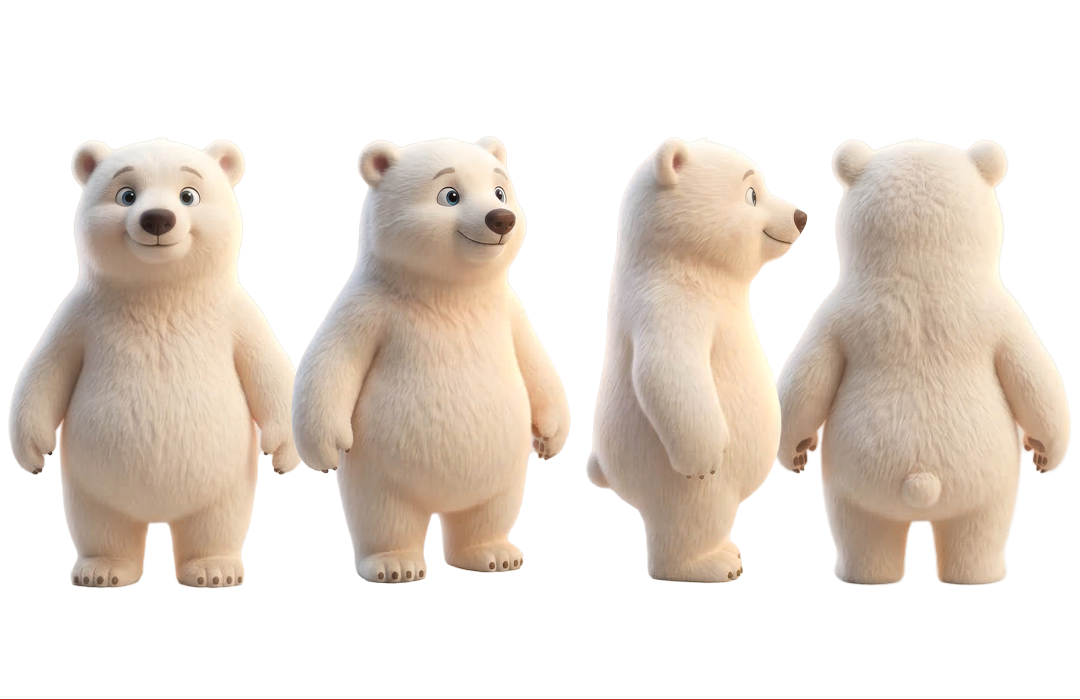 Snackz ice bear character
