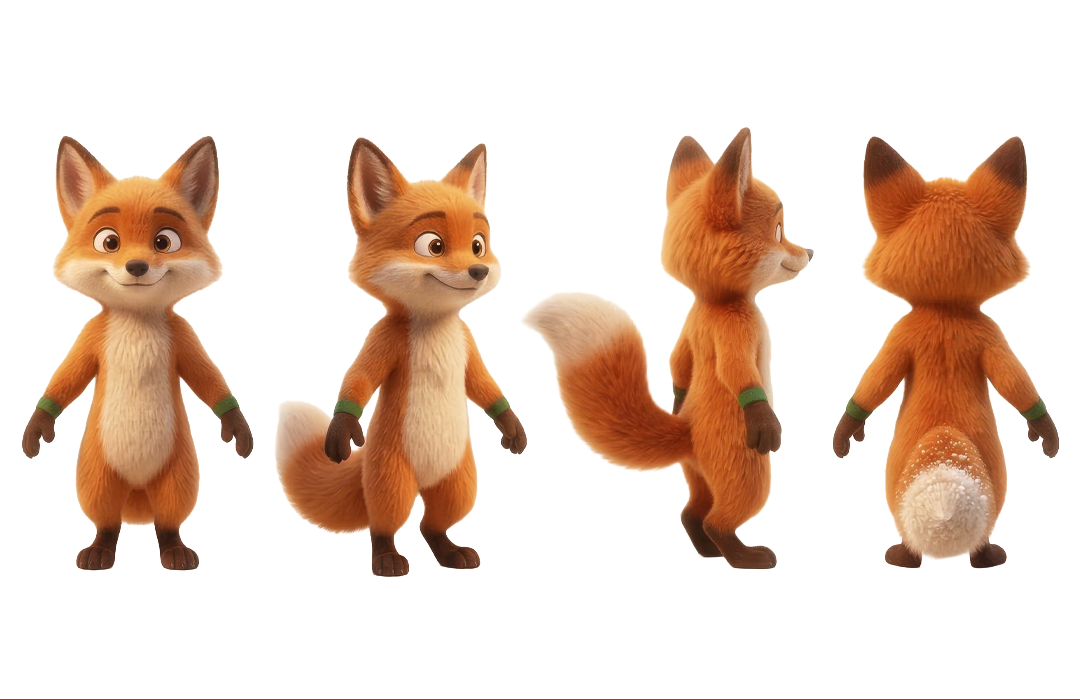 Snackz fox character