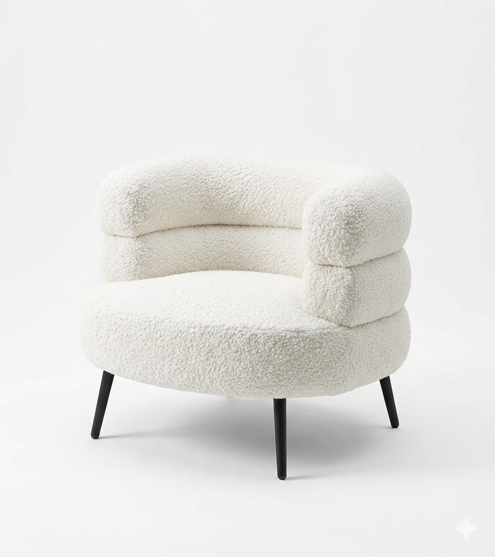 L'Ondine Bouclé Accent Chair