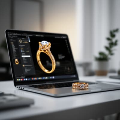 3D jewellery render