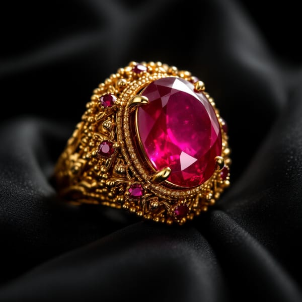 Traditional heritage gold ring