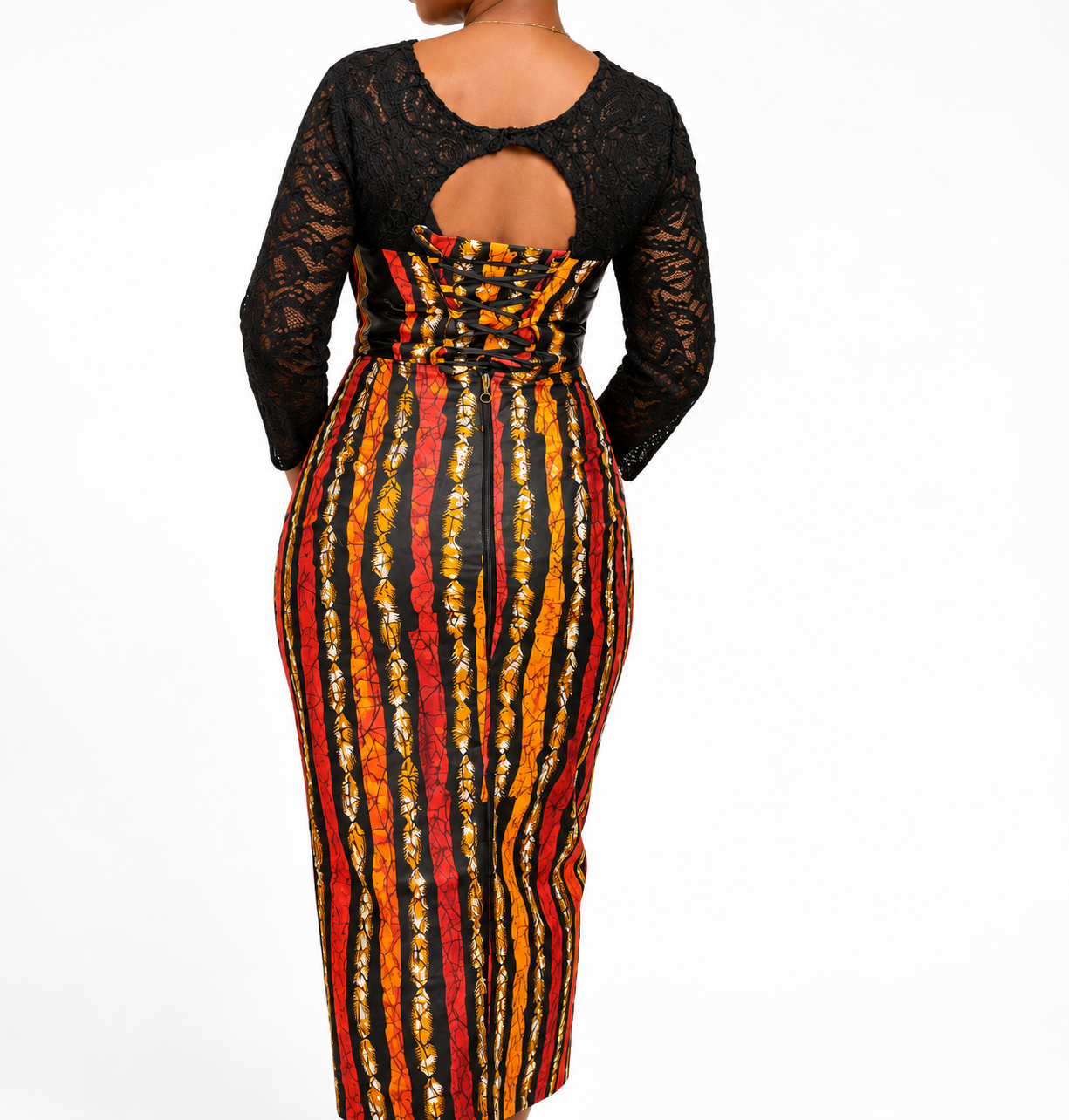 Straight -cut gown