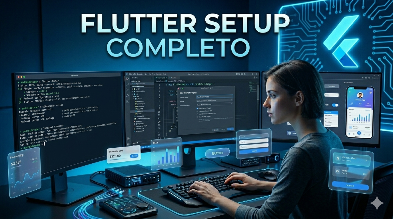 Flutter: Guia Completo de Configuração de Ambiente (Windows, Mac e Android)
