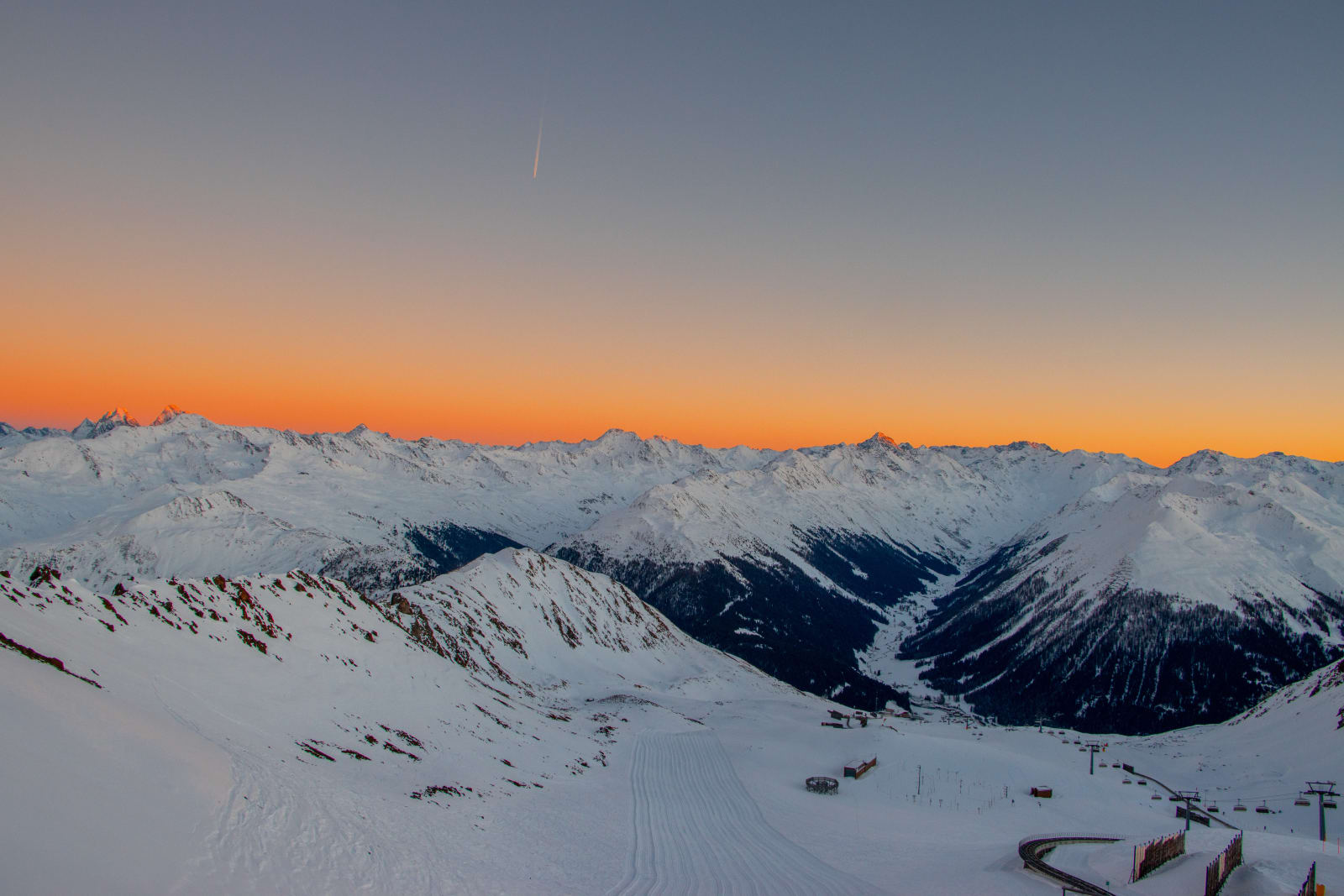 Bergpanorama von Davos Parsenn aus