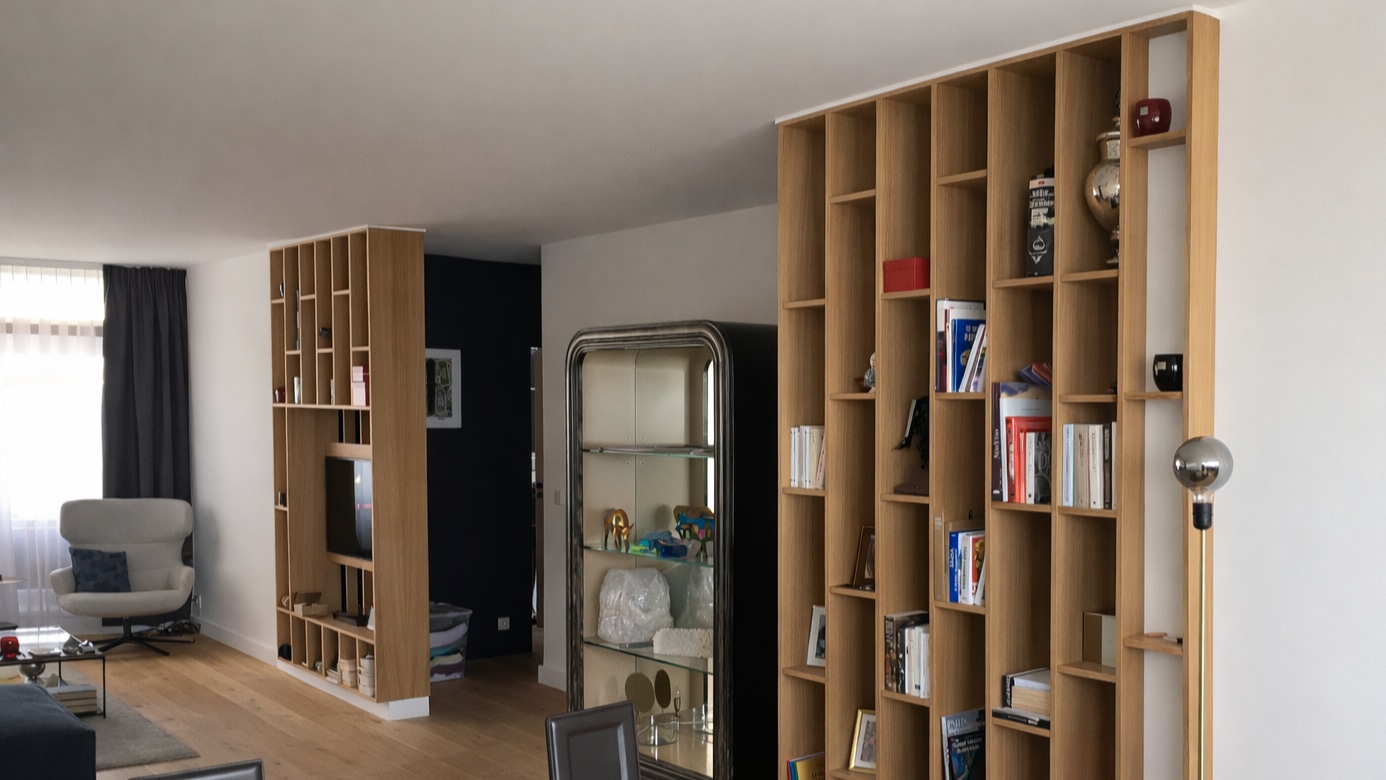 Bibliothèque sur mesure haut de gamme — Mark Jackson Studios Lille