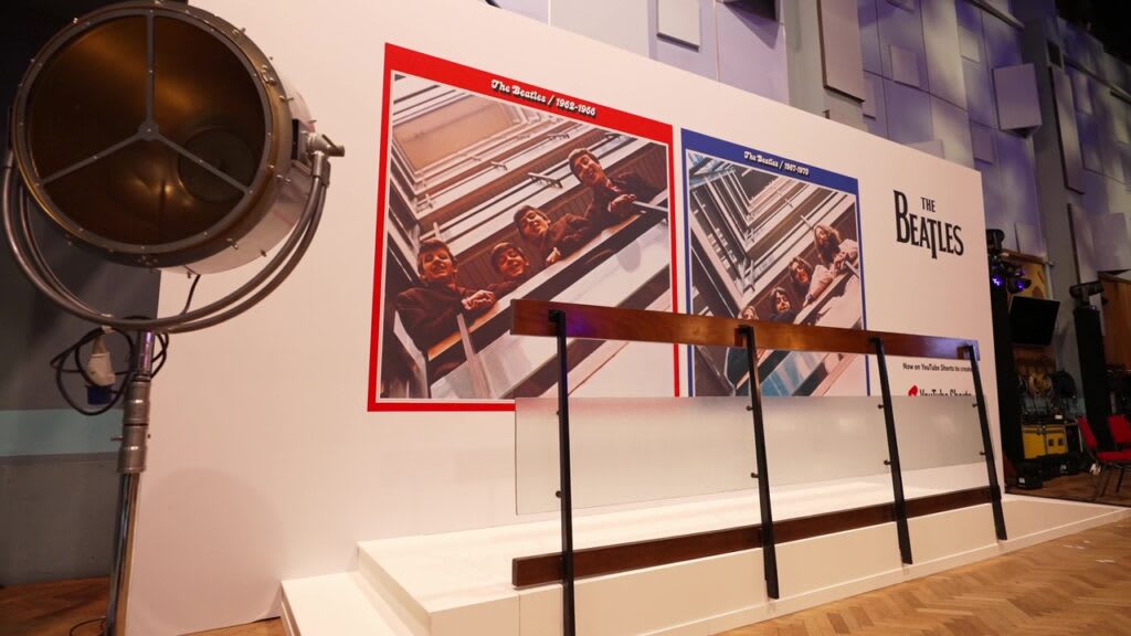 Beatles Red & Blue installation