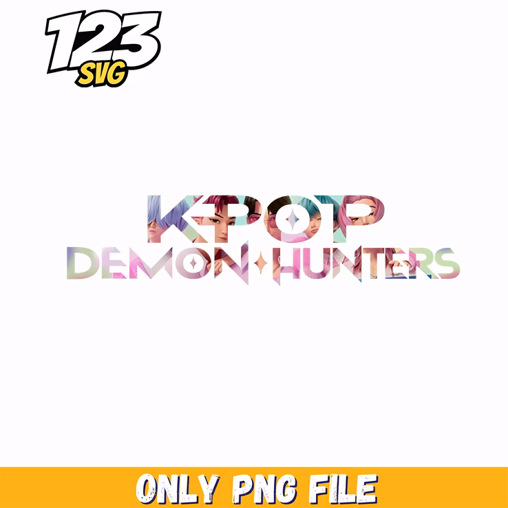 demon hunter band logo, kpop demon hunter png, kpop warrior girls png