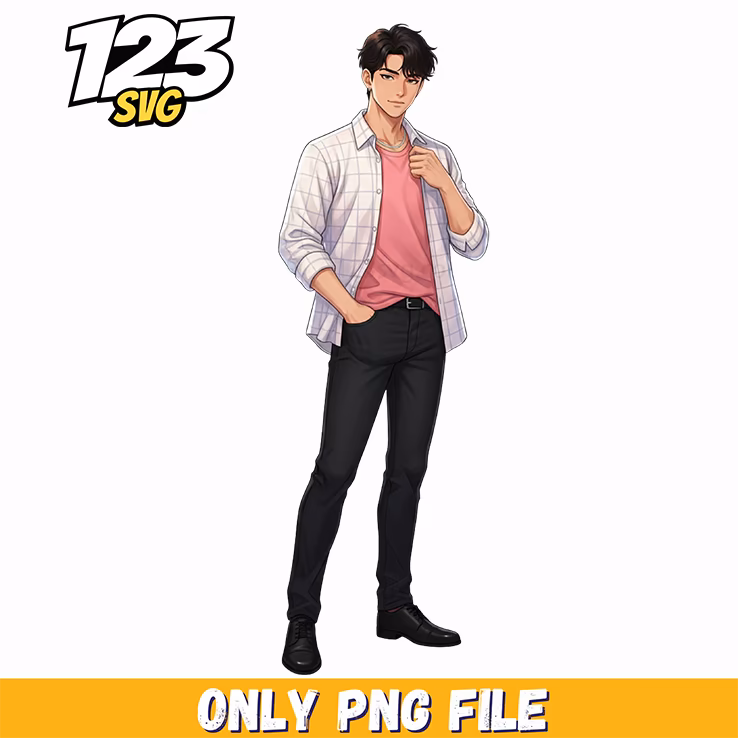 jinu png, kpop cartoon png, jinu singer design png