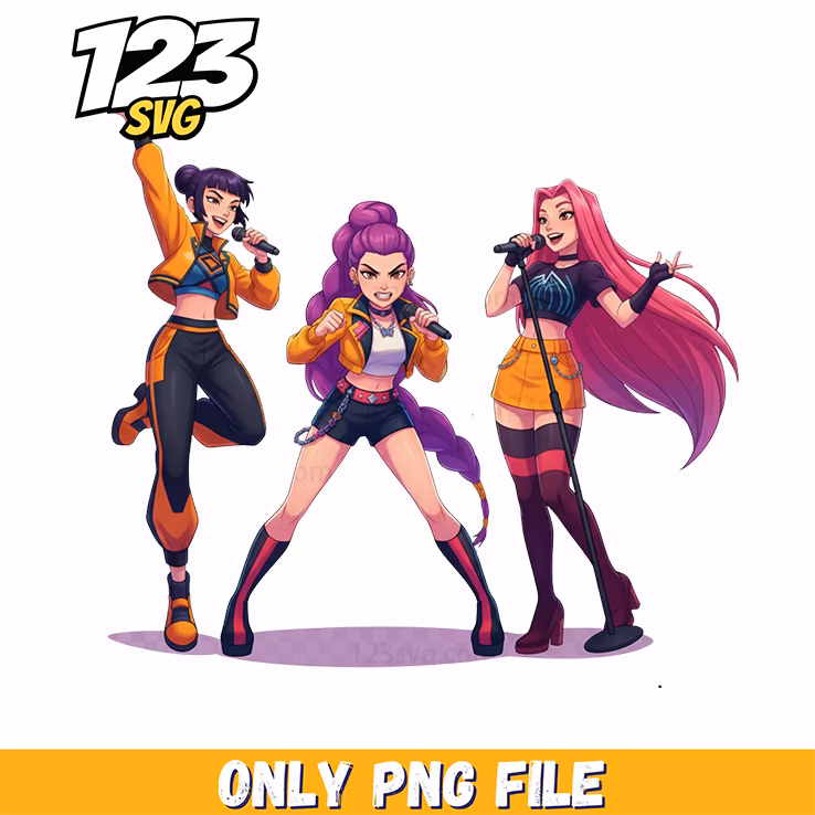 kpop demon hunters clipart, kpop demon hunters png, kpop demon hunters png