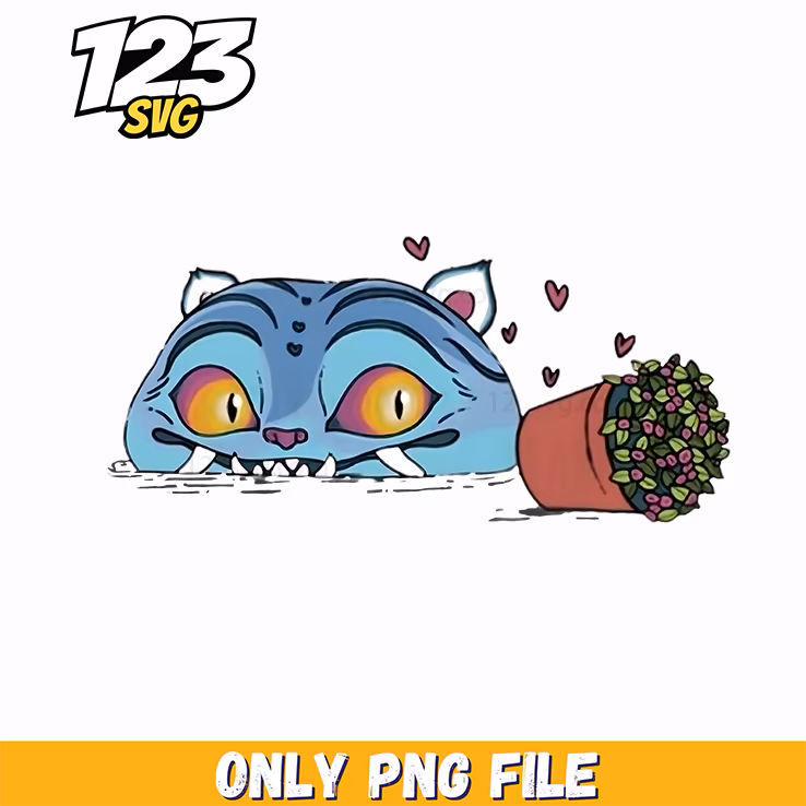 derpy cute blue tiger png, cute baby blue tiger derpy png, derpy blue tiger cartoon png
