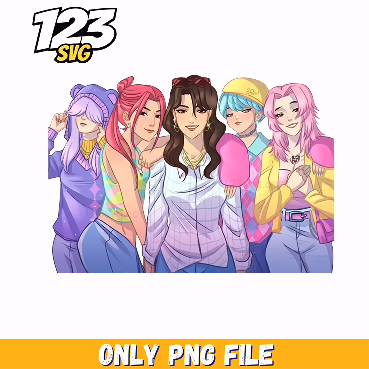 kpop saja girls, kpop saja png, kpop demon png