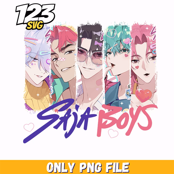 mystery saja, kpop cartoon png, demon idol png