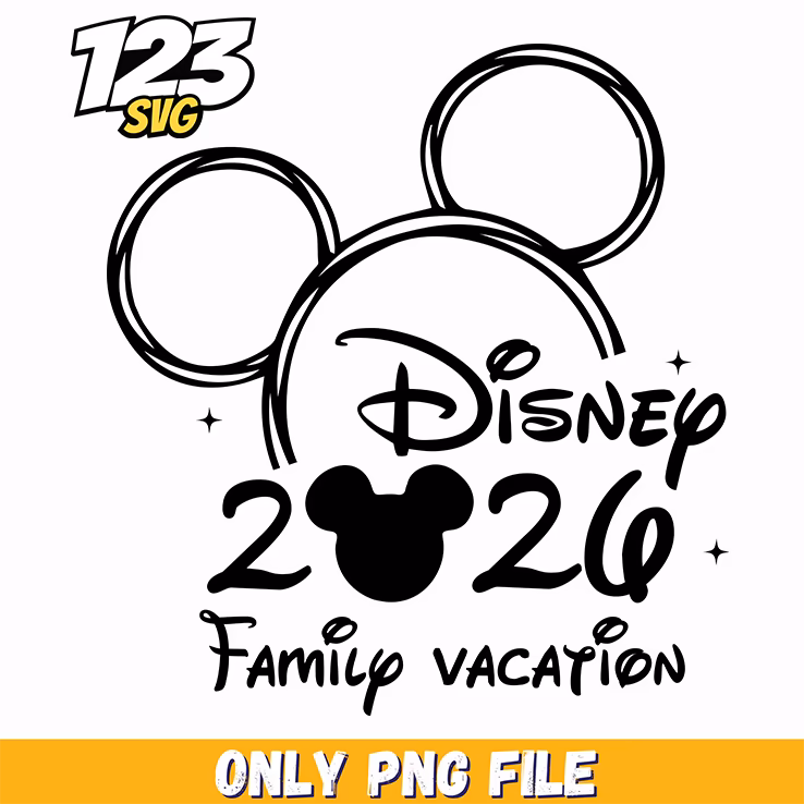 disney trip squad png, disney vacation png, family disney trip