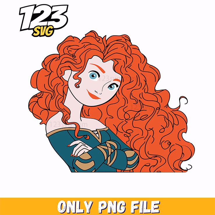 merida cut file, princess merida cutting file, merida vector cutting file