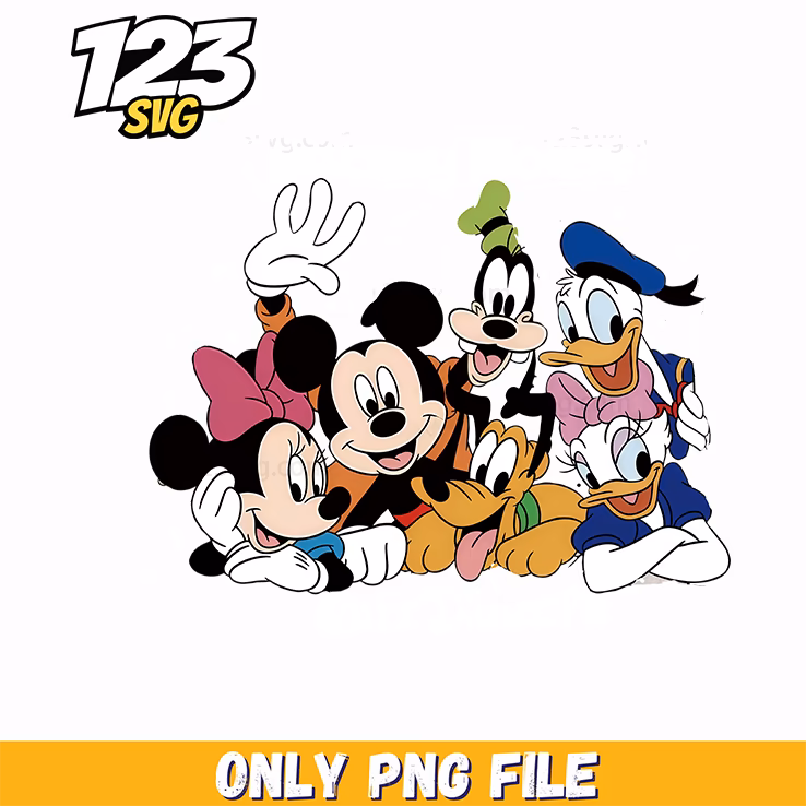 mickey and friends png, mickey and friends clipart, mickey and friends characters