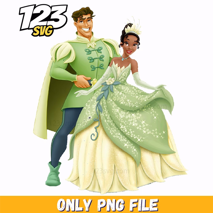 tiana and lottie, lottie and tiana vector, lottie and tiana designs free