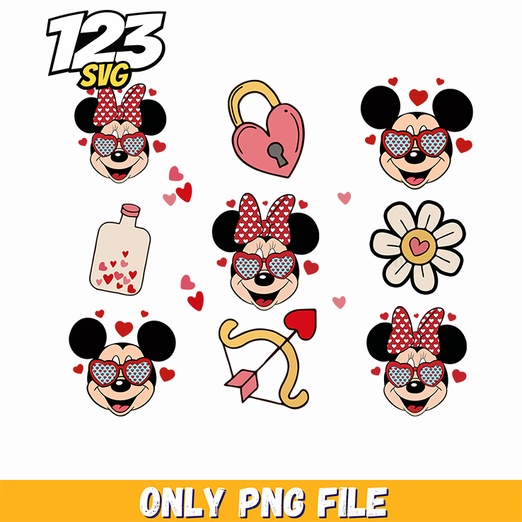 Disney Valentine Sticker PNG, valentine sticker png, disney stickers valentine