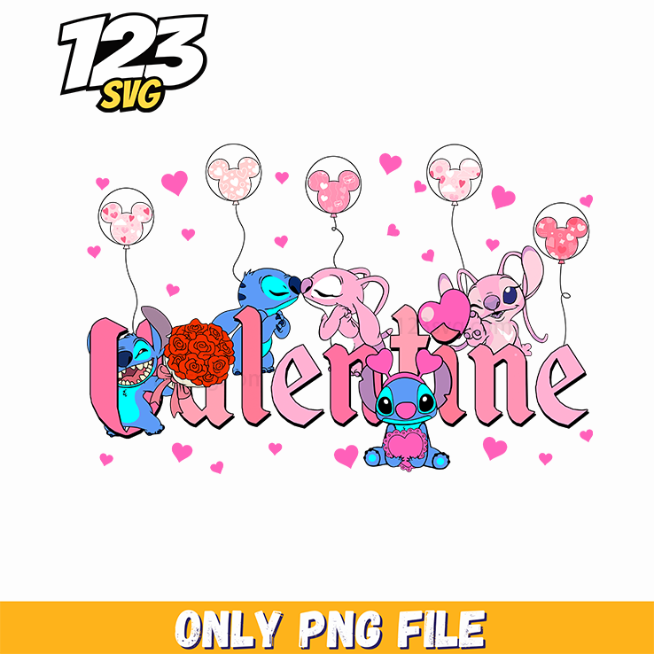 Disney Valentine Typography PNG, valentine typography, valentine typography png