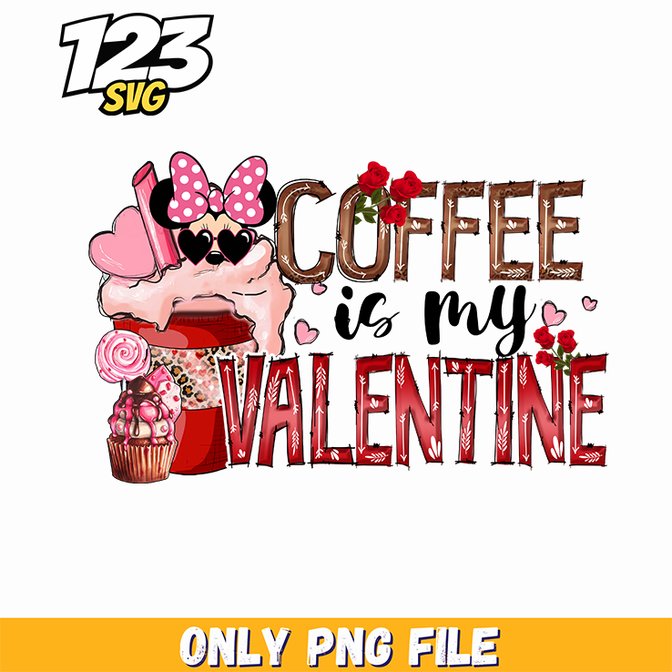 Cute Coffee Valentine PNG, free valentine coffee png, cute coffee png free