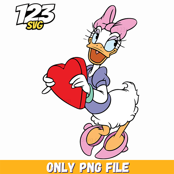 Daisy Duck Valentine PNG, daisy duck valentine, daisy duck png