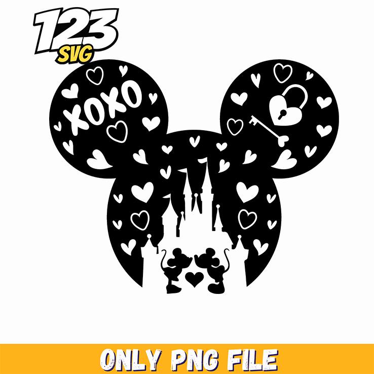 Mickey Skull Valentine Png, valentine png images, mickey skull png