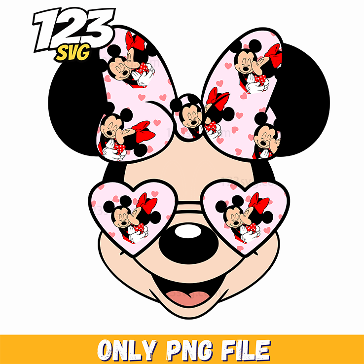 Minnie Leopard Face PNG, minnie mouse leopard face, minnie mouse leopard print face