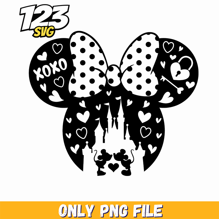 Minnie Leopard Valentine PNG, minnie valentine png, minnie leopards valentine