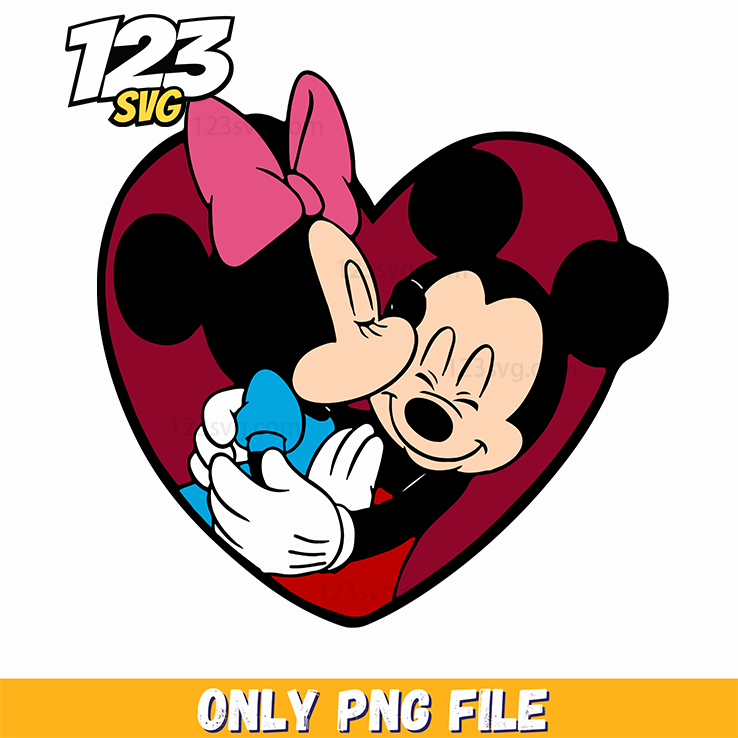Minnie Love Heart PNG, minnie love heart, love heart minnie mouse