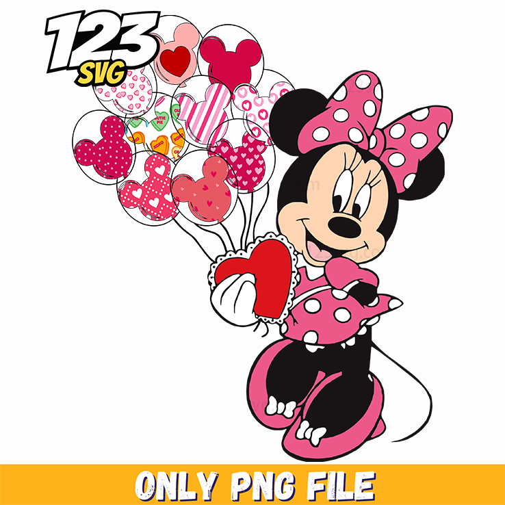 Minnie Mouse Heart Balloon, minnie mouse heart balloons, minnie mouse heart balloons decorations