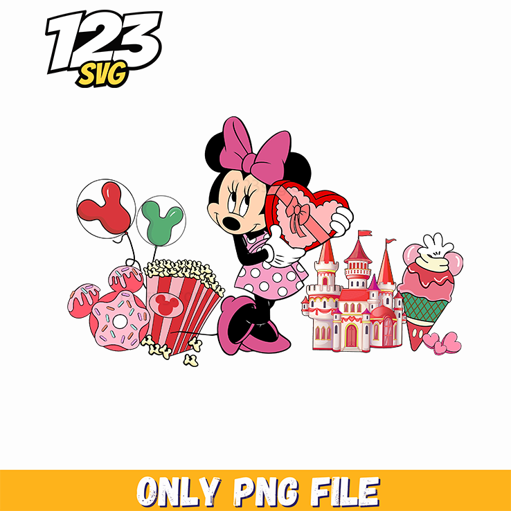 Minnie Mouse Valentine PNG, easter basket decoration ideas, easter basket decoration png