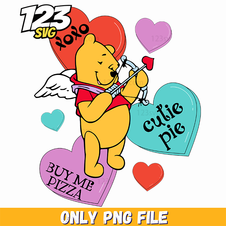 Pooh Bear Valentine Png, pooh bear valentine day, pooh bear valentine clipart