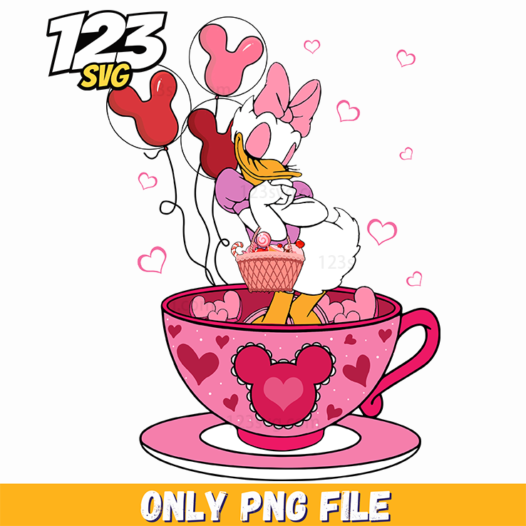 Valentine Tea Cup Minnie, Minnie Valentine Tea Set, Minnie Mouse Valentine Tea Party
