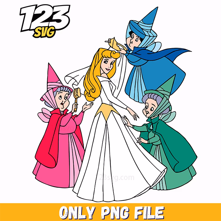 Aurora Fairy Godmothers PNG, huntrix png, korean cartoons png