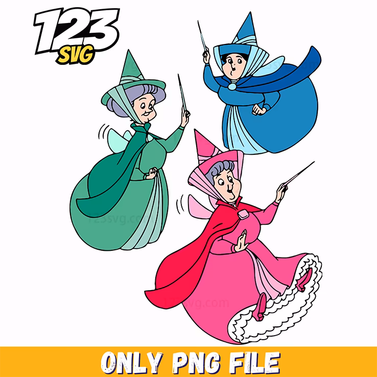 Merryweather Flora Fauna PNG, benito fan art png, bad bunny 2026 png