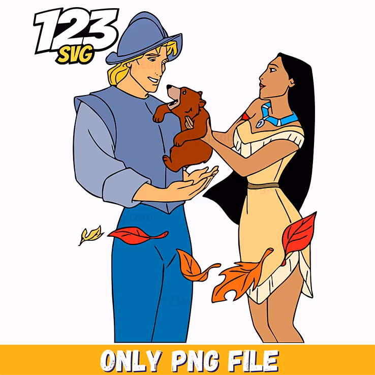 Pocahontas Autumn Leaves PNG, halloween pumpkin png, spooky halloween png