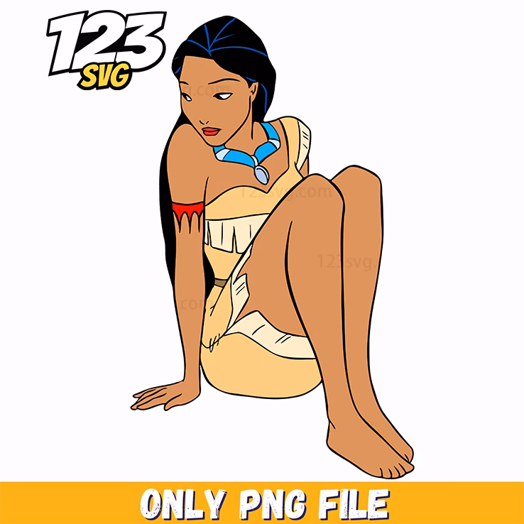 Pocahontas Calm Sitting PNG, kpop cartoon png, demon hunters png