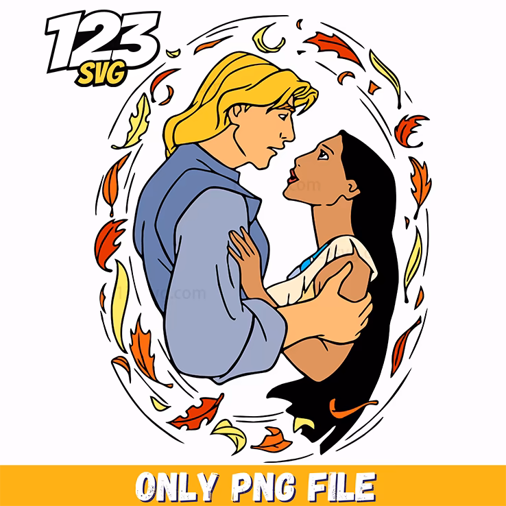 Pocahontas Couple Portrait PNG, Pocahontas princess png, Princess Pocahontas est 1995 png