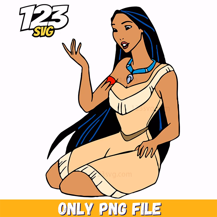 Pocahontas Hair Circle PNG, Pocahontas princess png, mickey disney characters png