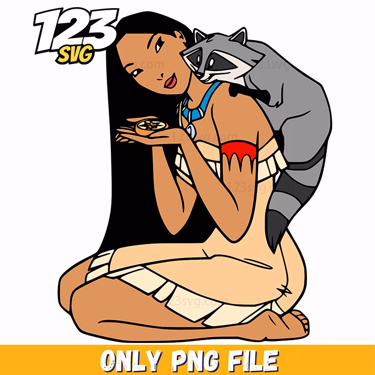 Pocahontas Hugging Meeko PNG, kpop band manhwa png, korean cartoon png