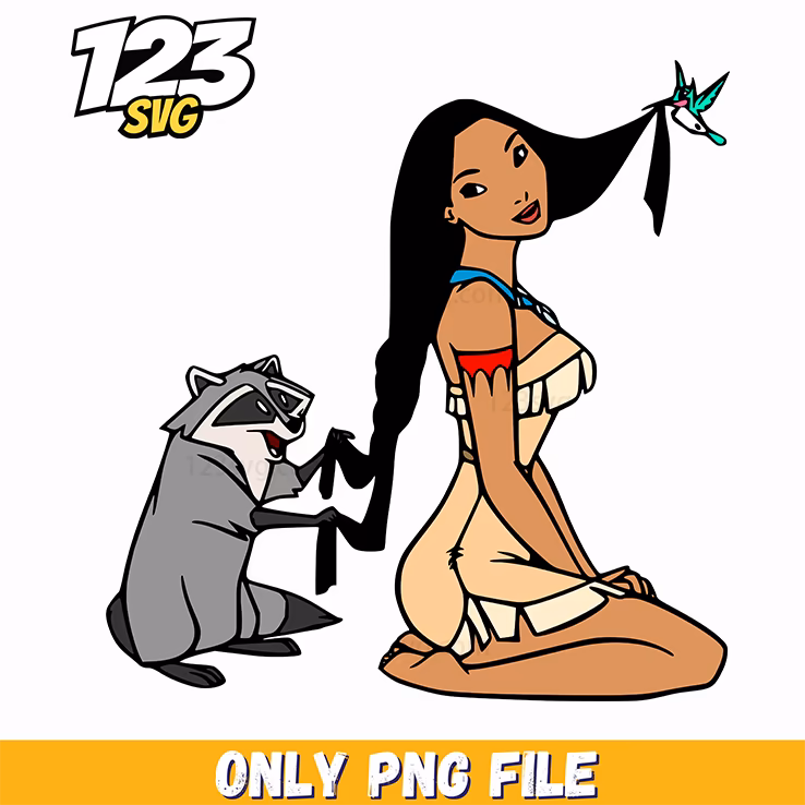 Pocahontas Running Pose PNG, korean cartoons png, spooky halloween png