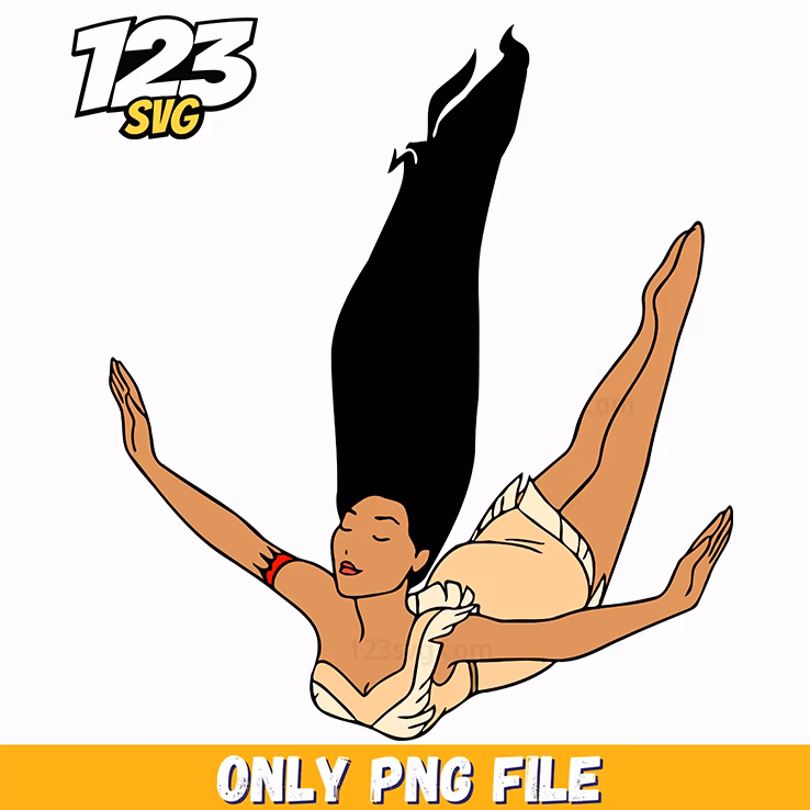 Pocahontas Sitting Cartoon PNG, kpop cartoon png, kpop cartoon png