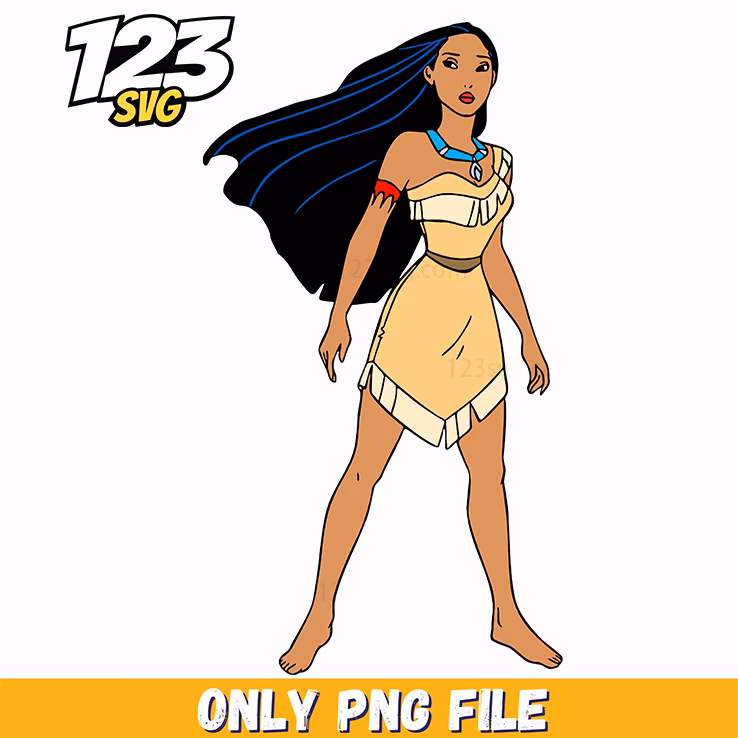 Pocahontas Sitting Pose PNG, kpop cartoon png, demon hunters png