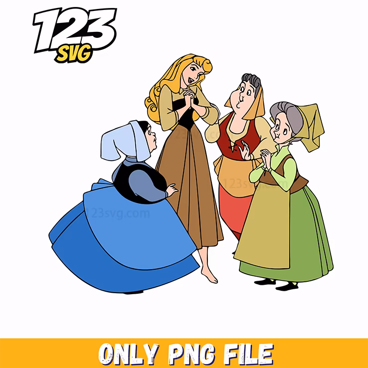 Sleeping Beauty Fairies PNG, Huntrix Halloween png, Chibi huntrix png