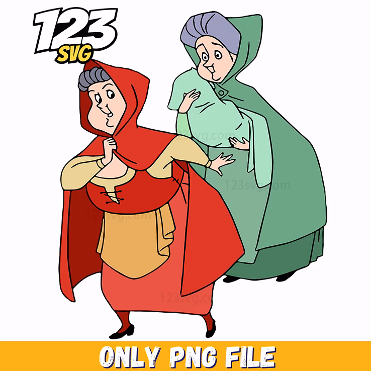 Sleeping Beauty Villagers PNG, sleeping beauty characters png, disney sleeping beauty picture frame bowtie design png
